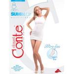 Glans panty met open teen 8 denier Conte Summer 8